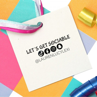 Custom Social Media Stamp Let