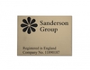 Custom wall plaque 265 x 190 mm gold
