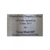 Custom wall plaque 265 x 190 mm silver