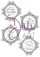 DaliArt DaliART Clear Stamp Circular Frame My Sunshine