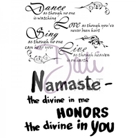 DaliArt DaliART Clear Stamp DanceLoveSing & Namaste A6