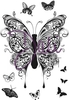 DaliArt DaliART Clear Stamp Henna Butterflies