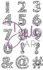DaliArt DaliART Clear Stamp Henna NumbersSymbols