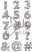 DaliArt DaliART Clear Stamp Henna NumbersSymbols