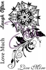 DaliArt DaliART Clear Stamp Henna Poppy Live Love Laugh