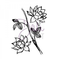 DaliArt DaliART Clear Stamp Lotus Flowers A6