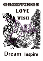 DaliArt DaliART Clear Stamp Mehndi Bird song