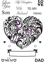 DaliArt DaliART Clear Stamp To My Heart Swirl