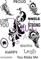 DaliArt DaliART Clear Stamp You Make Me Peacock Swirl