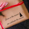 Eco Gift Tag Stamp - Jesus Is The Reason,  Customise and order stamps online