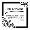 Elegant Last Name Square Monogram Stamp,  Customise and order stamps online