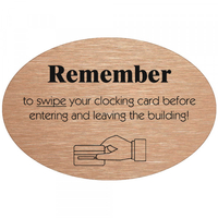 Engraved Oval Door Sign