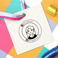 Facebook & Snapchat Stamp Custom Social Media Stamp Business Logo Stamp,  Customise and order stamps online