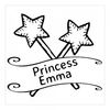 Fairy Princess Square Monogram Stamp,  Customise and order stamps online