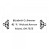 Fancy Bookends Monogram Stamp,  Customise and order stamps online