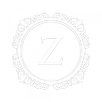 Fancy Border Single Initial Round Monogram Seal,  Customise and order stamps online
