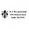 Fleur-de-lis Monogram Stamp,  Customise and order stamps online