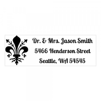 Fleur-de-lis Monogram Stamp,  Customise and order stamps online