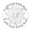 Gift Card Round Monogram Stamp,  Customise and order stamps online