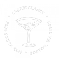 Happy Hour Martini Round Monogram Seal,  Customise and order stamps online