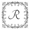 Hearts and Vines Border Square Monogram Stamp,  Customise and order stamps online