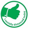 I Socially Distanced Today Teacher Stamp 4933 23 x 23mm