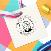 Instagram,  TikTok Stamp Custom Social Media Stamp Business Logo Stamp 28in,  Customise and order stamps online