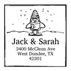 Jolly Character Square Monogram Stamp,  Customise and order stamps online