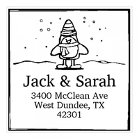 Jolly Character Square Monogram Stamp,  Customise and order stamps online