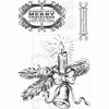 Kath Halstead Designs Christmas Bough Clear Stamp A6