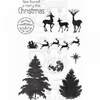 Kath Halstead Designs Christmas Winter Scene Clear Stamp A6