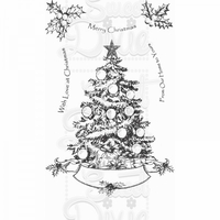 Kath Halstead Designs Oh Christmas Tree Clear Stamp A6