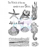 Kath Halstead Designs Sea Creatures Clear Stamp size A6
