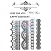 Kath Halstead Designs Vintage Lace Clear Stamp size A6