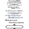 Kath Halstead Desings Spring Sayings Clear Stamp size A6