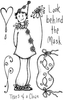 Lindsay Mason Designs A6 Behind The Mask Clear Stamp