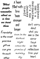 Lindsay Mason Designs A6 Happiness Verses Clear Stamp