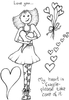 Lindsay Mason Designs A6 My Fragile Heart Clear Stamp