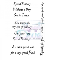 Lindsay Mason Designs An extra special wish Clear Stamp size A6