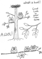 Lindsay Mason Designs AWOL what a hoot Clear Stamp