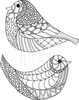 Lindsay Mason Designs Bird Pair Ready To Go Clear Stamp