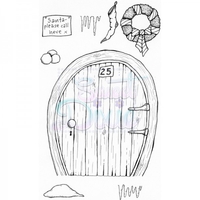 Lindsay Mason Designs Christmas Elf Door Clear Stamp A6