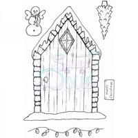 Lindsay Mason Designs Christmas Fairy Door Clear Stamp A6