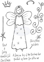 Lindsay Mason Designs Christmas Swishes Clear Stamp