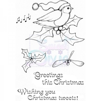 Lindsay Mason Designs Christmas Tweets Clear Stamp A6