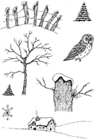 Lindsay Mason Designs Clear Stamp Build a Snowy Scene