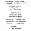 Lindsay Mason Designs Coffee and Cake Clear Stamp size A6