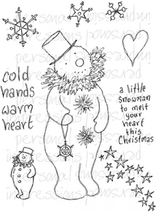 Lindsay Mason Designs Cold Hands Warm Heart A6 Clear Stamp