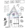 Lindsay Mason Designs Curly Fairy Door Clear Stamp size A6