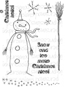Lindsay Mason Designs Doo Lally Pip Stringy Snowman